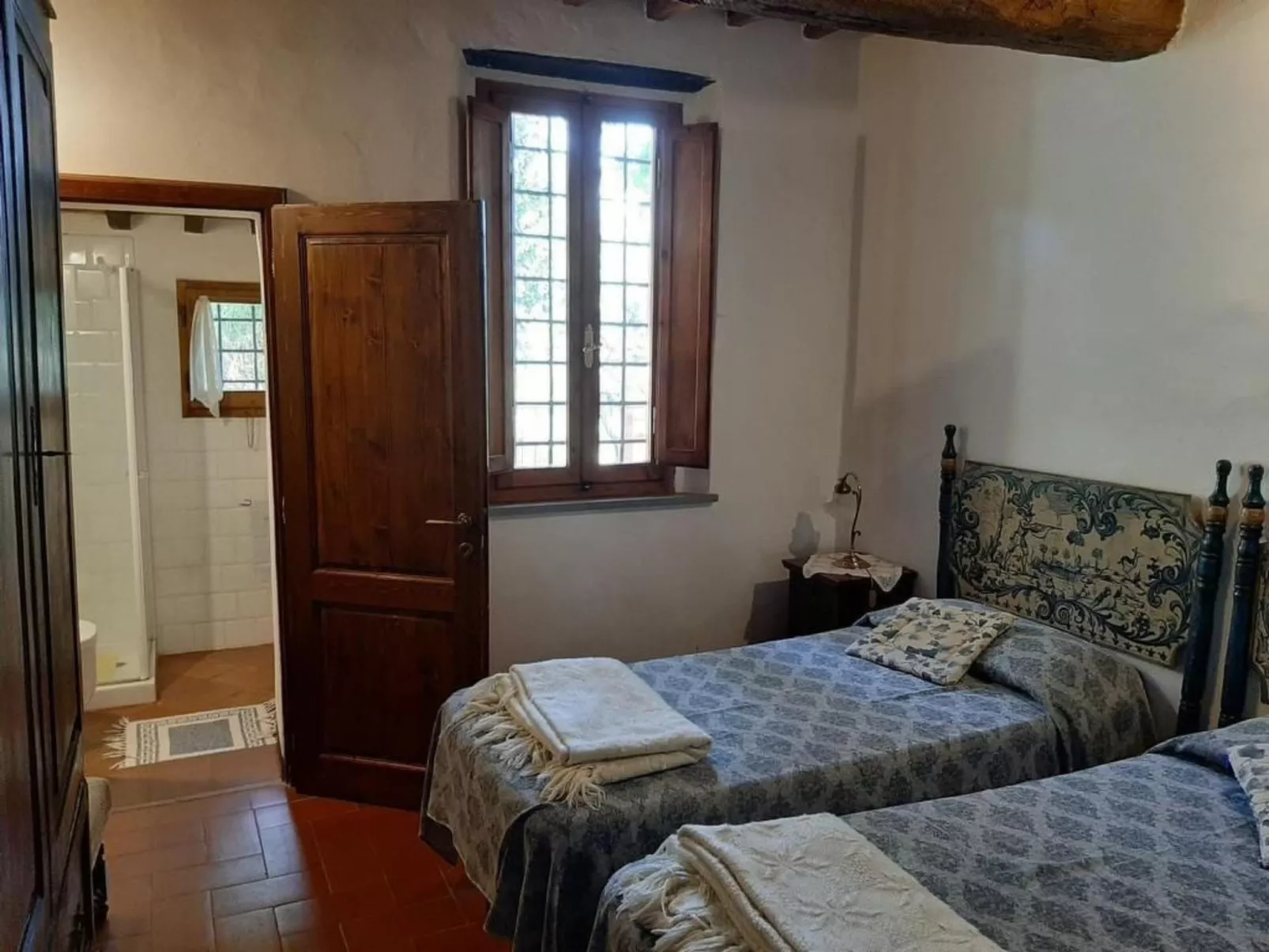 Casa Mulinello, Blick auf das Tal von Montepulciano-Binnen