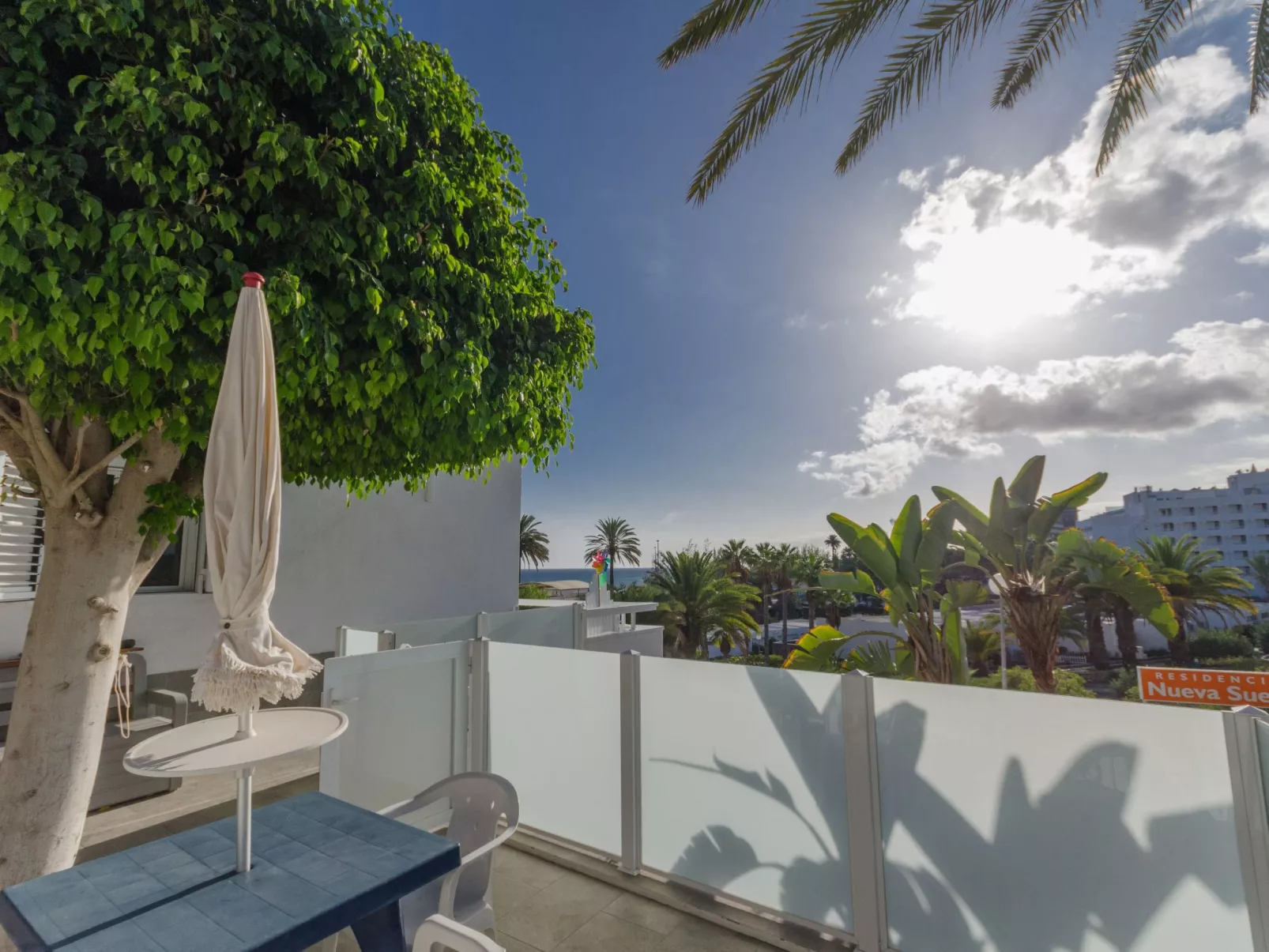 Terrassenwohnung mit zwei Schlafzimmern am Strand