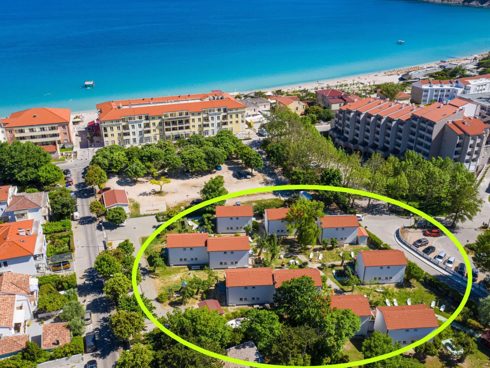 Für 4 Personen ca. 53 m&sup2; in Baška, Adriaküste Kroatien (Kroatische Inseln)