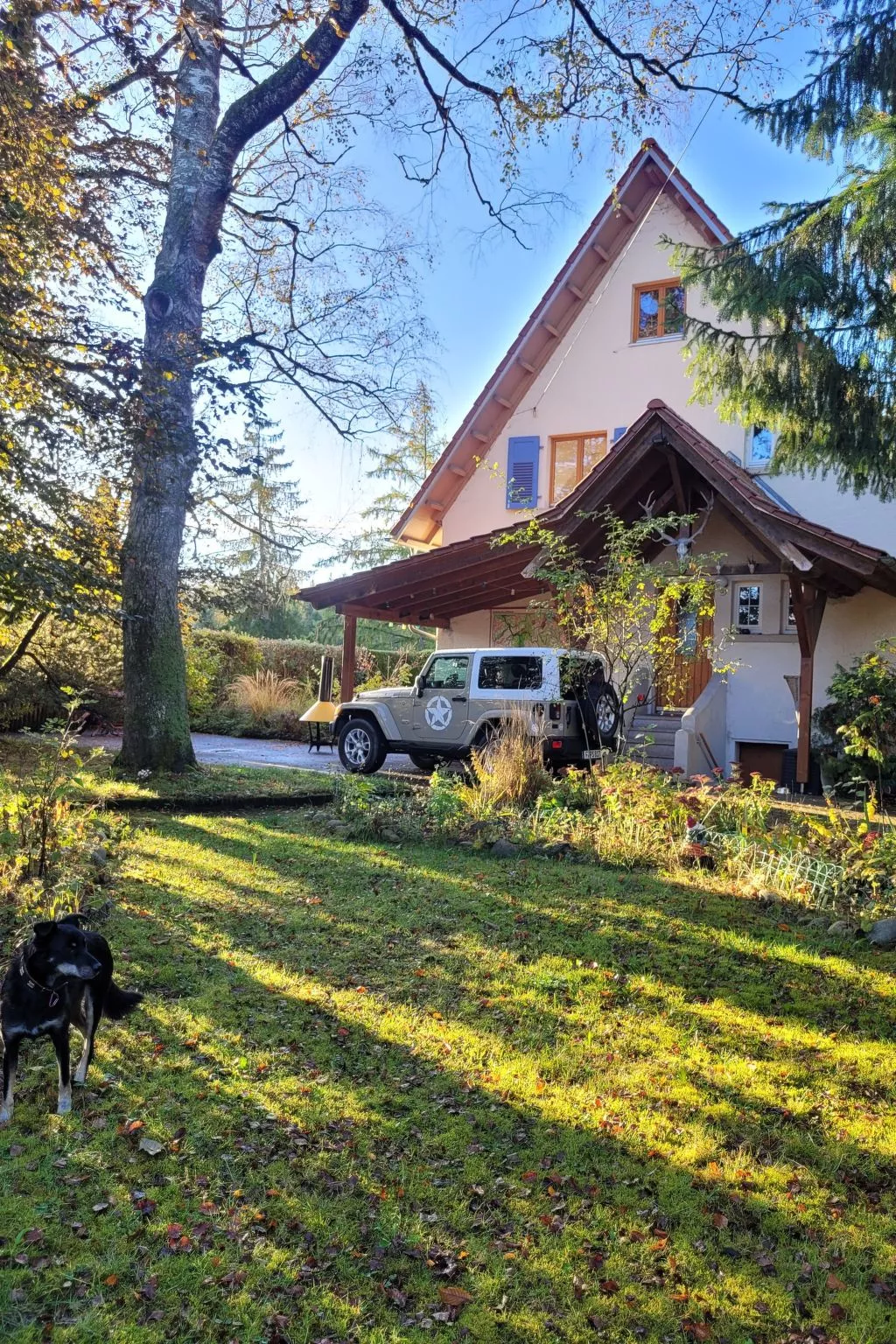 Haus mit  freier Fahrradnutzung und kleinem Boot