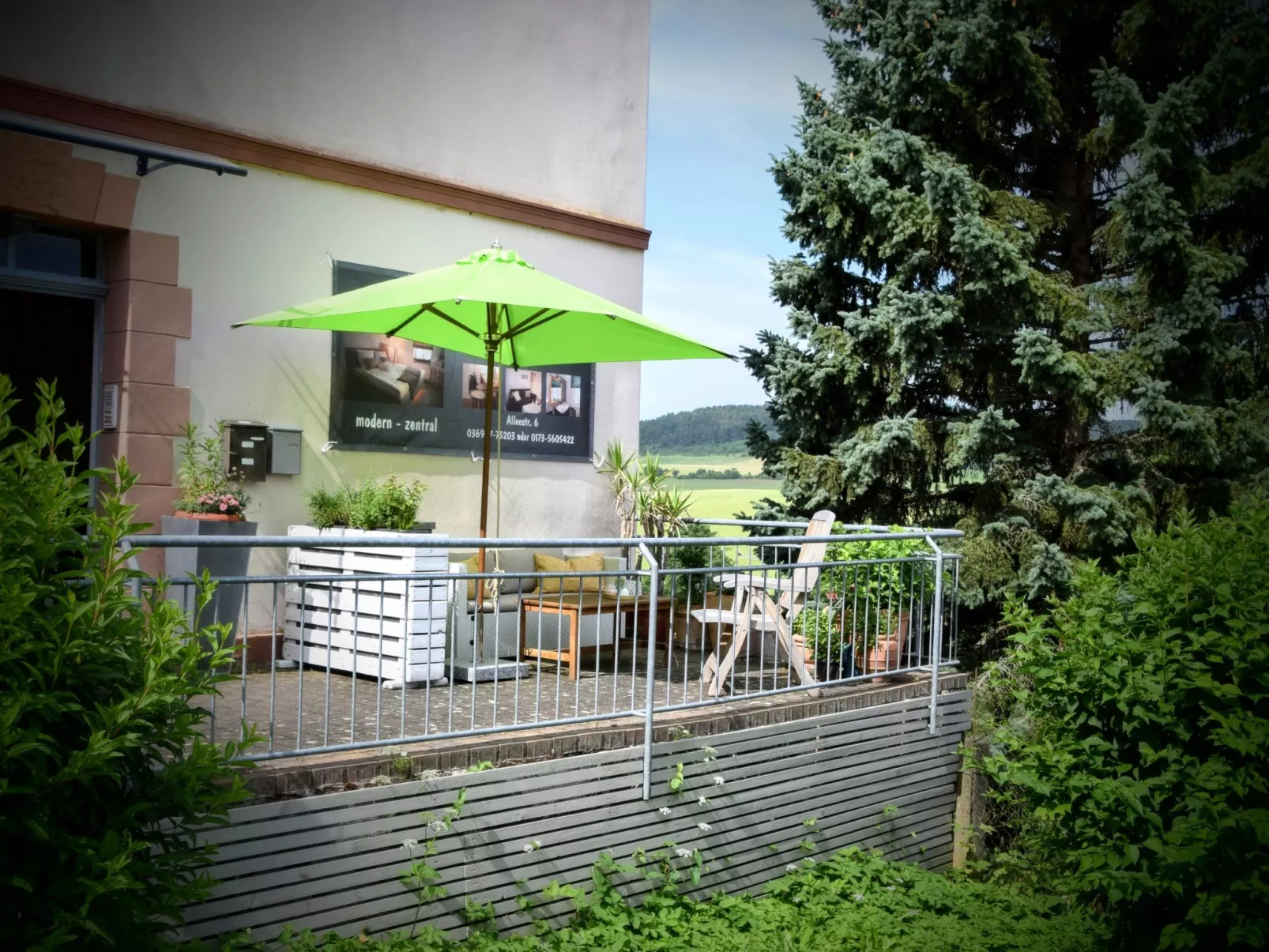 Stadt Apartement-Buiten