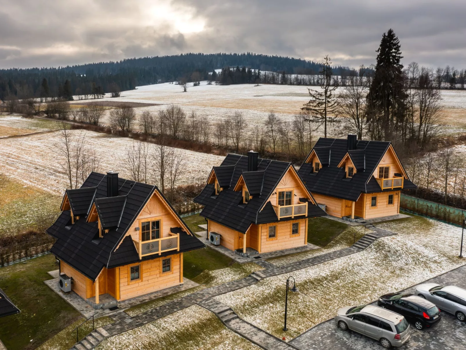 Krokus Tal Dorf unter der Tatra-Buiten
