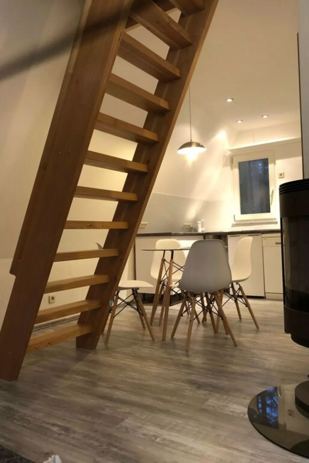 Reetdach Ferienhaus am Lübbesee Sauna Bootsteg neu-Binnen