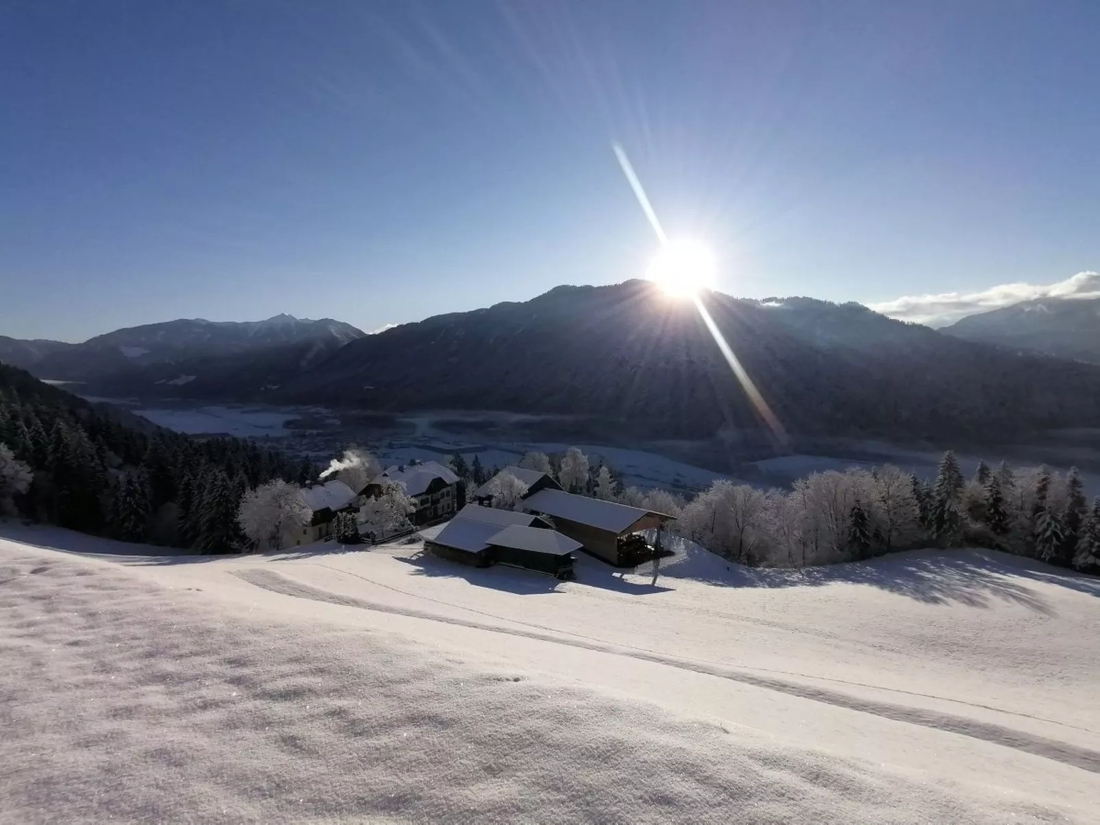 Waldblick in Steinfeld-Buiten