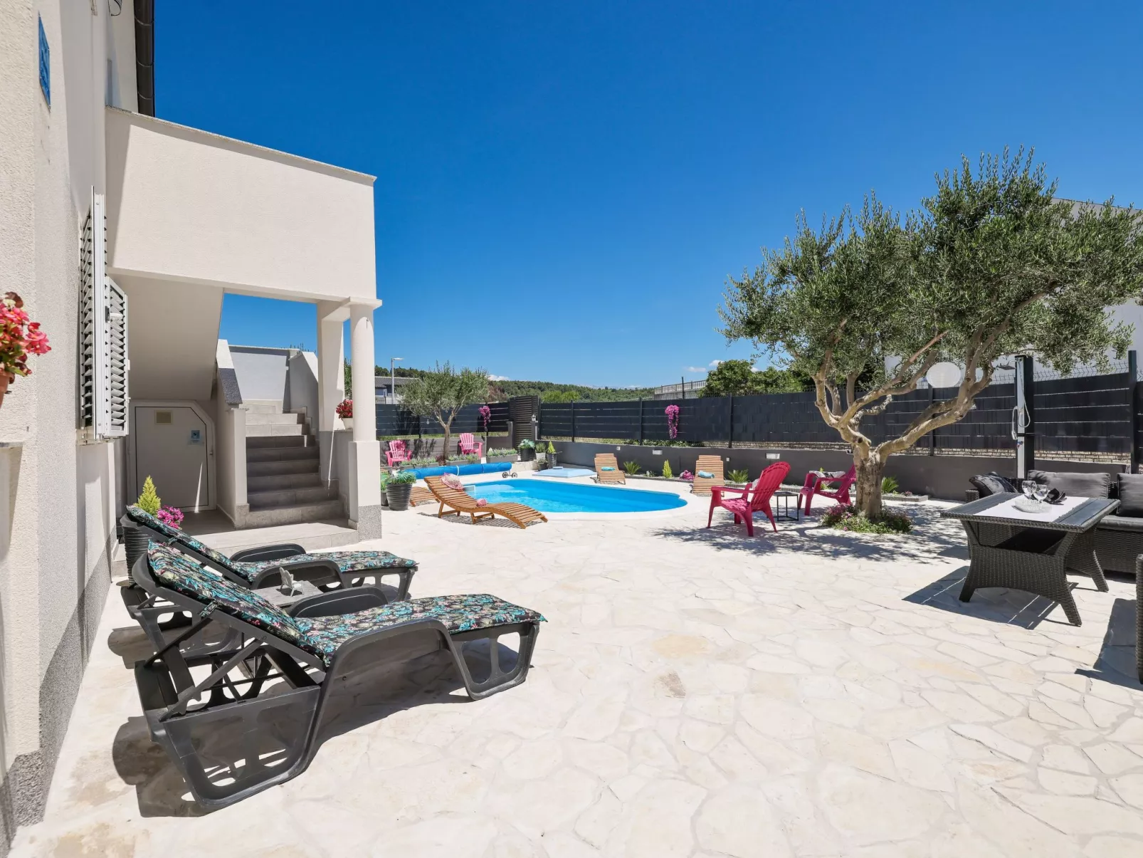 "Appartement A3" direkt am Strand - Buiten