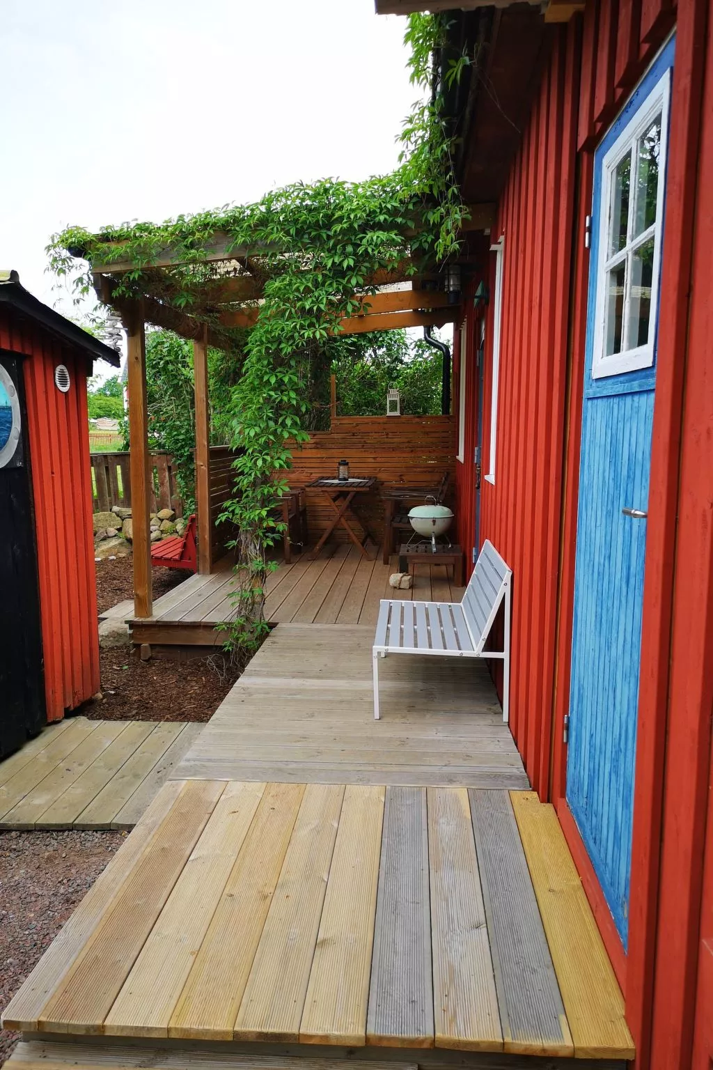 Niedliches Schwedenhaus.-Buiten