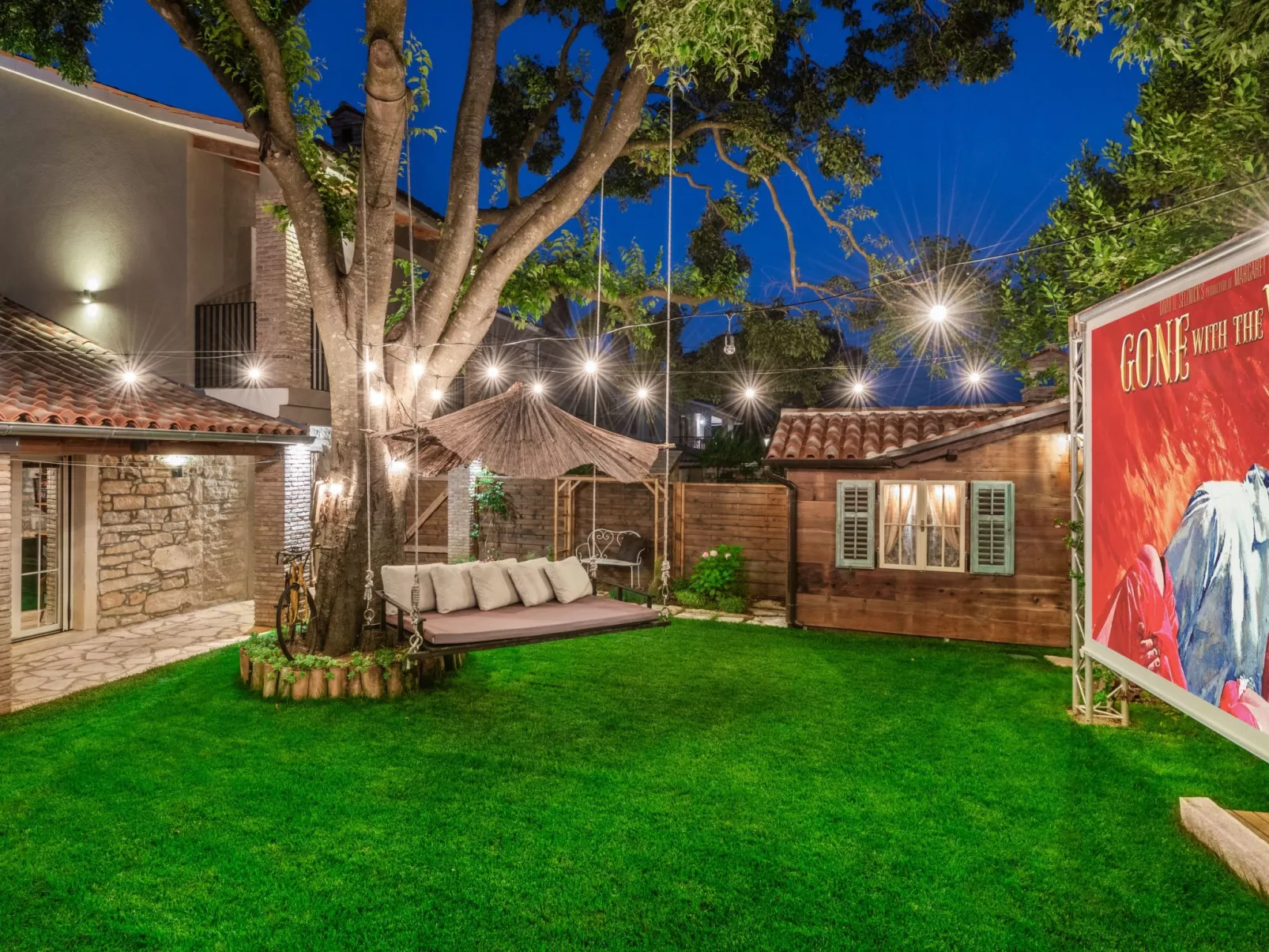 Rustic cozy house Pupy mit private pool und kino-Buiten