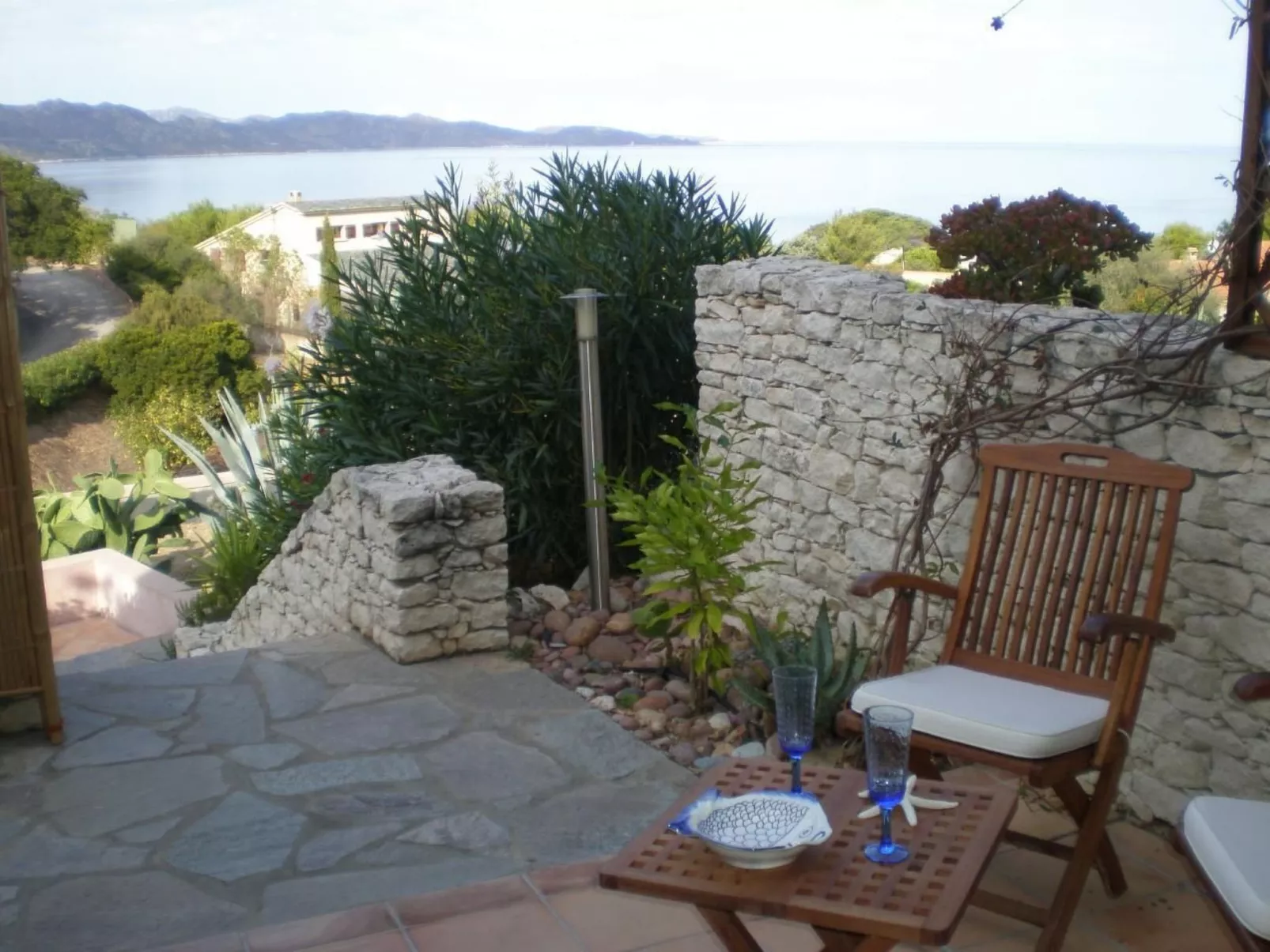 Pont de bateau, Meerblick mit privatem Pool-Buiten