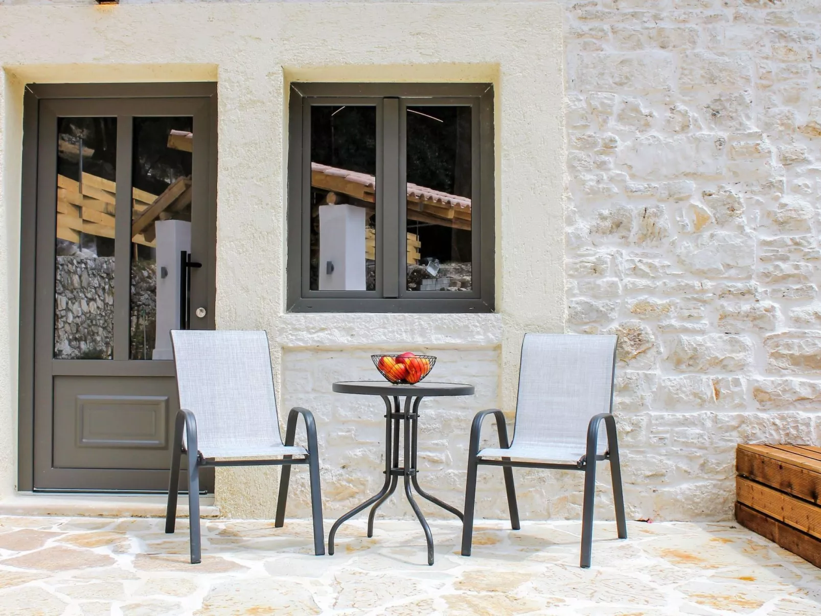 Villa Amfiliki in der Nähe der Agni-Bucht mit privatem Pool-Buiten