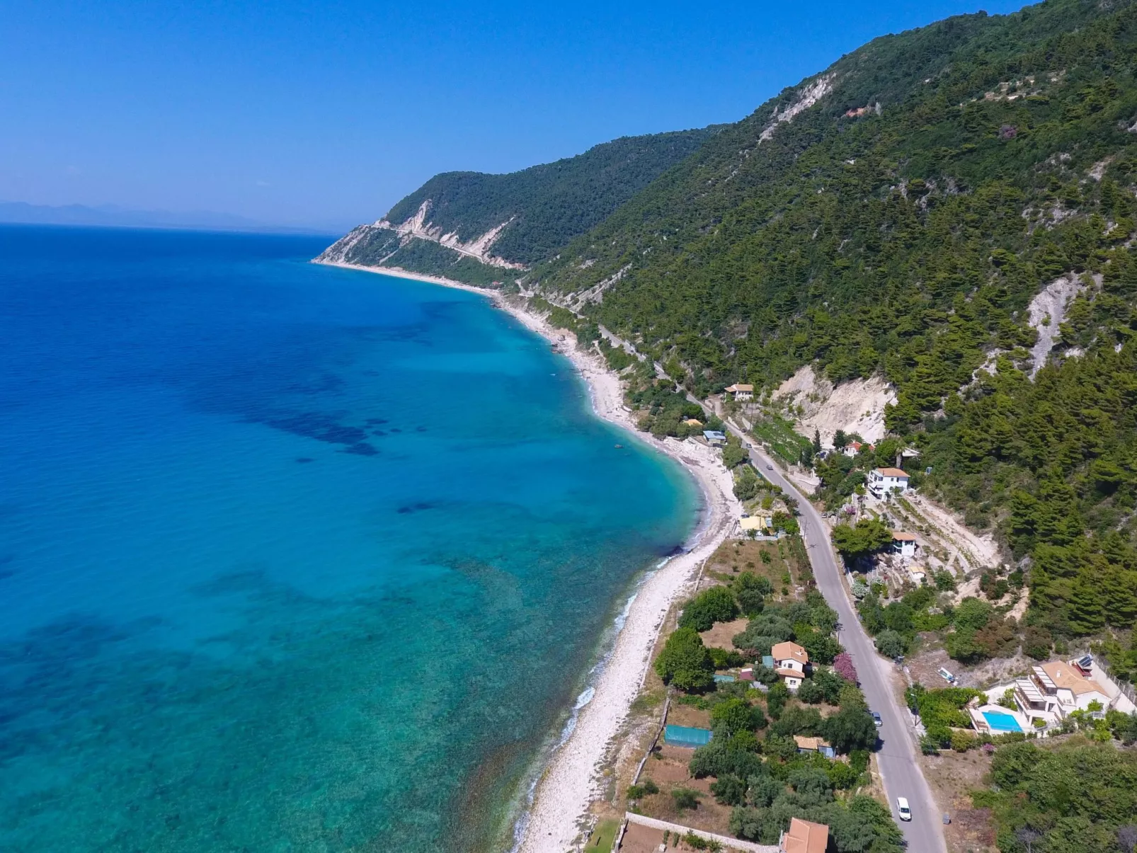 Villa mit eigenem Garten und in der Nähe von Agios Nikitas-Buiten