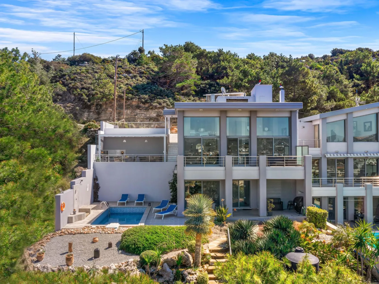 Villa Articiano mit Whirlpool und herrlicher Aussicht-Buiten