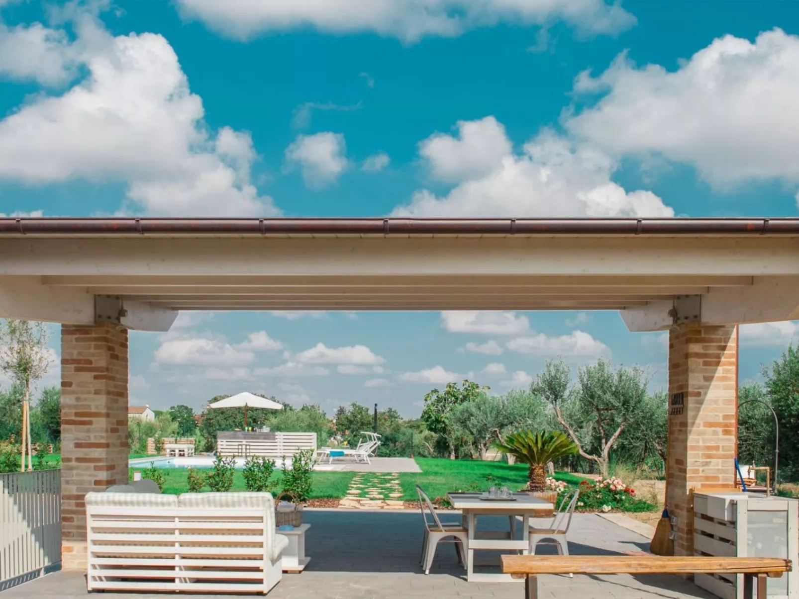 Villa mit privatem Pool in der Nähe der adriatischen Strände-Buiten