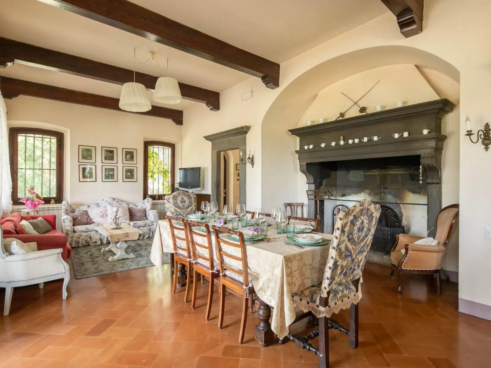 Prächtige toskanische Chianti-Villa-Binnen