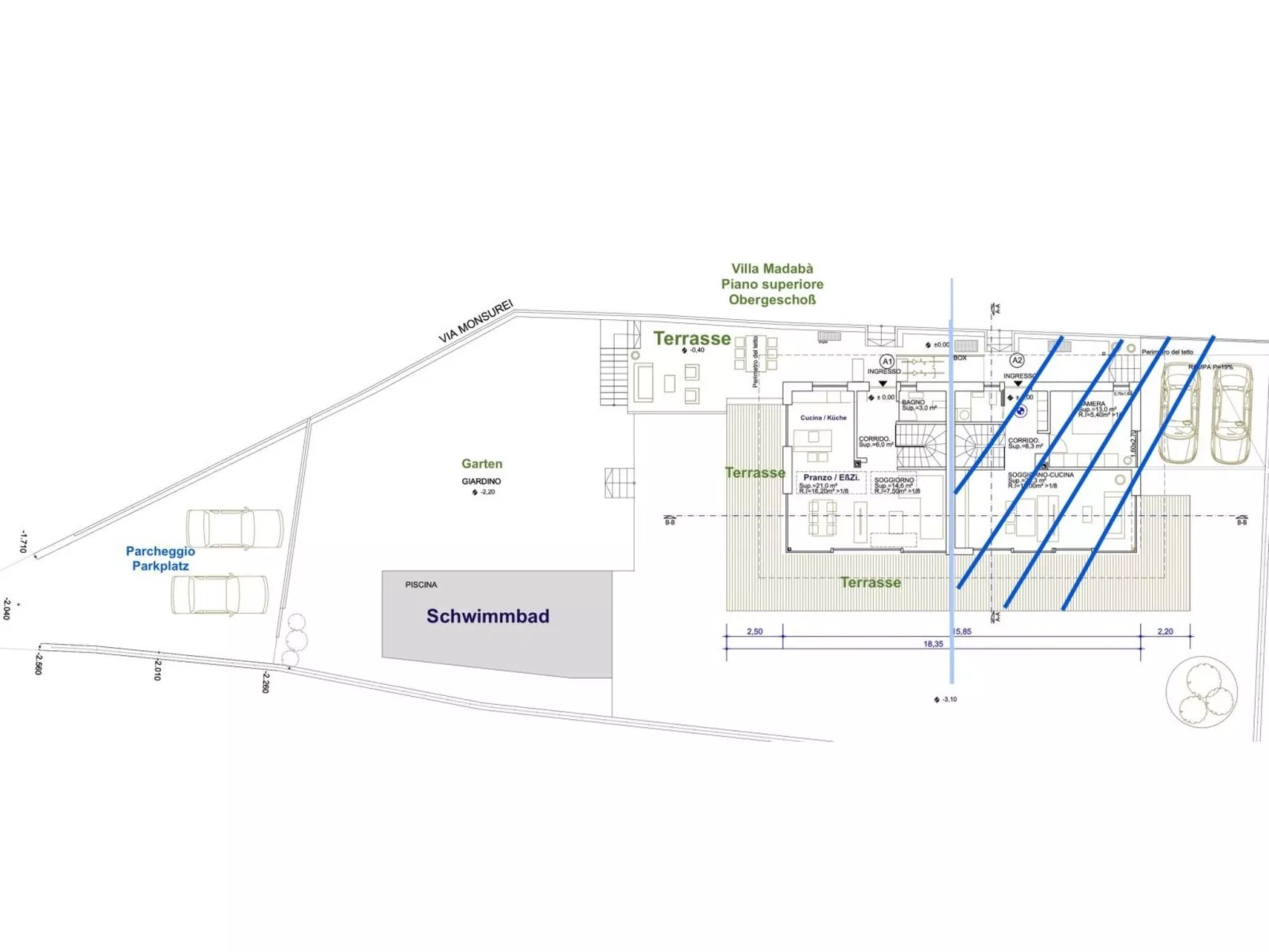 Ferienvilla 'Madabà' mit Blick aufs Wasser-Binnen