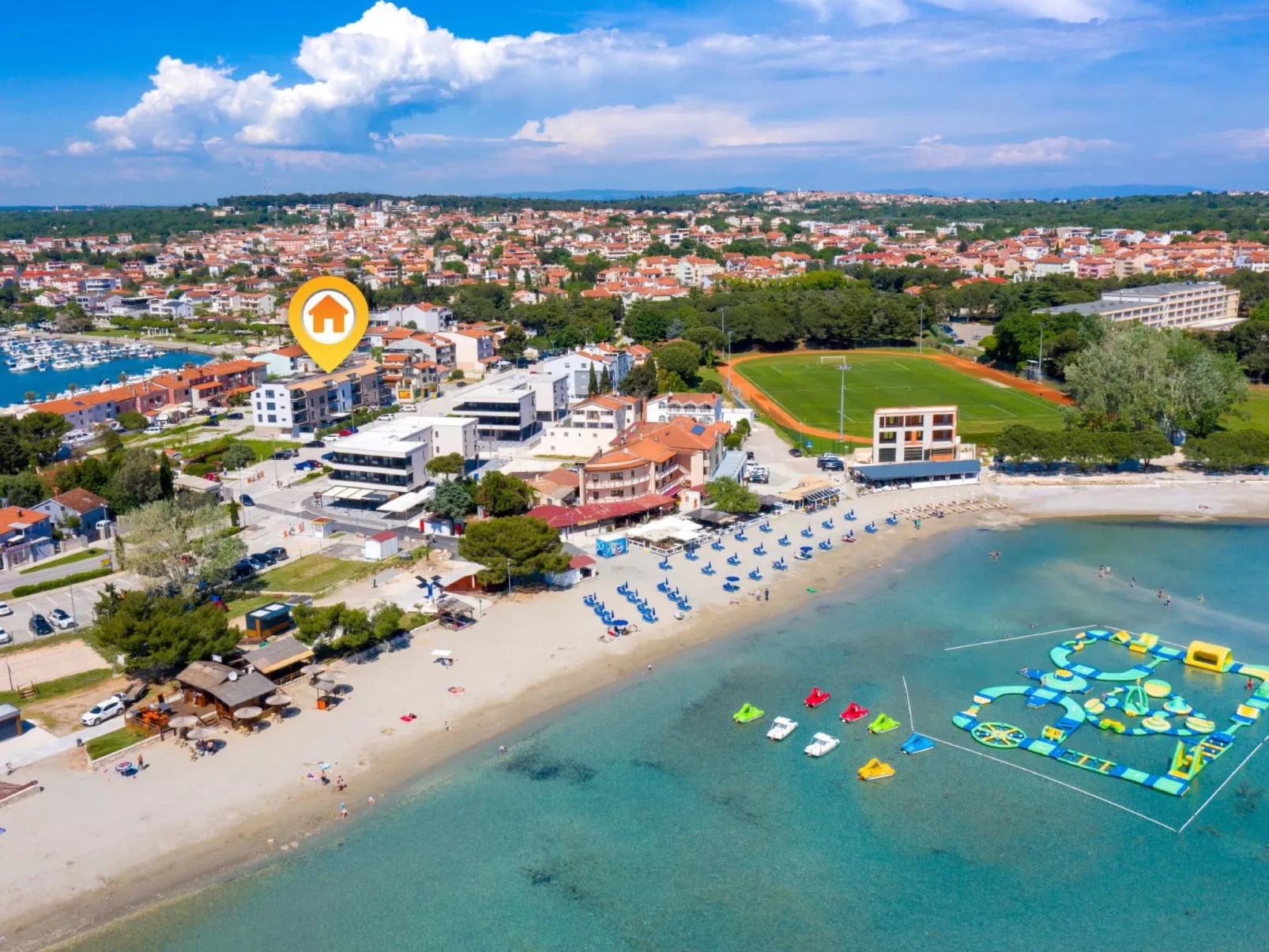 Wohnung "Nevia 6" mit Blick auf das Wasser