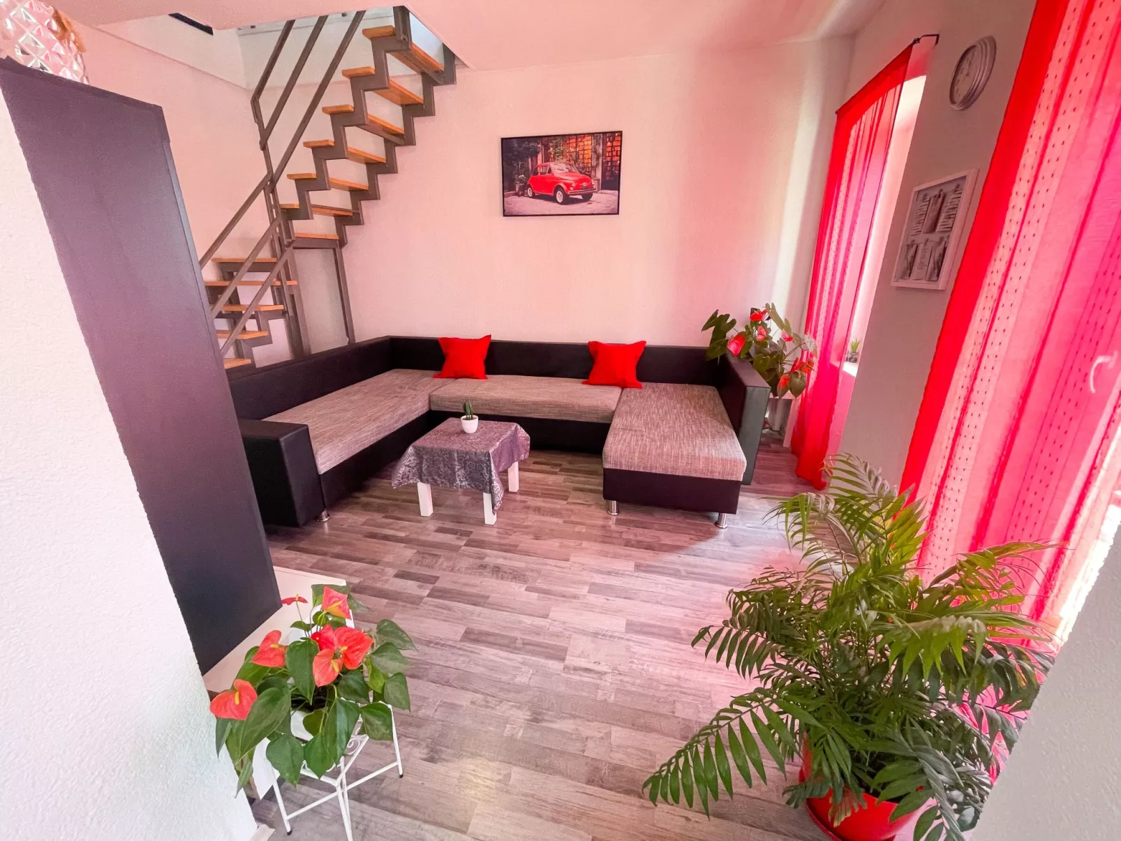 Gemütliches Appartement in Crikvenica mit Terrasse und Stadtblick und Nah am St-Binnen