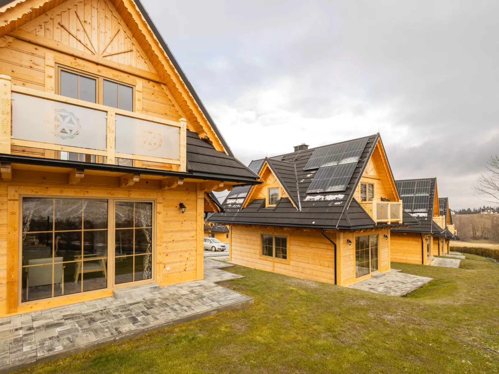 Krokus Tal Dorf unter der Tatra-Buiten