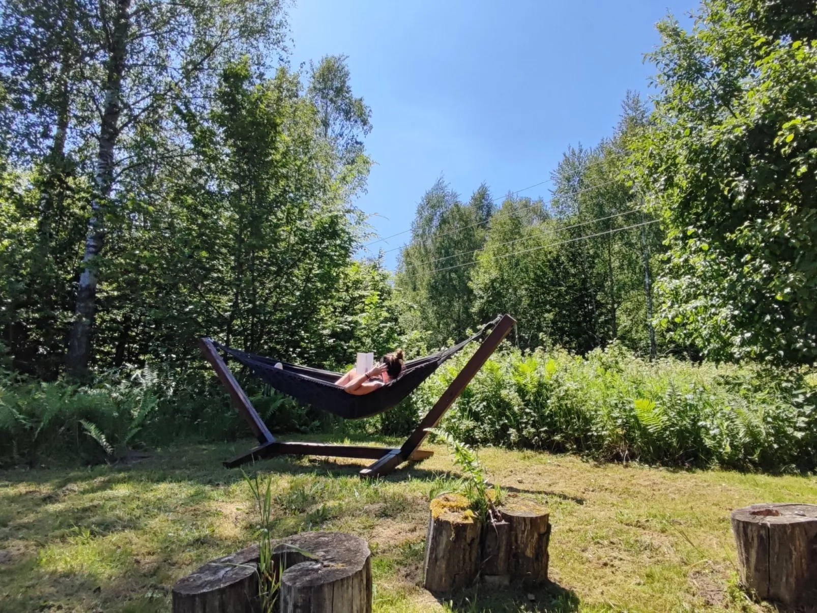 Ganzjährig bewohnbares Ferienhaus - grün-Buiten