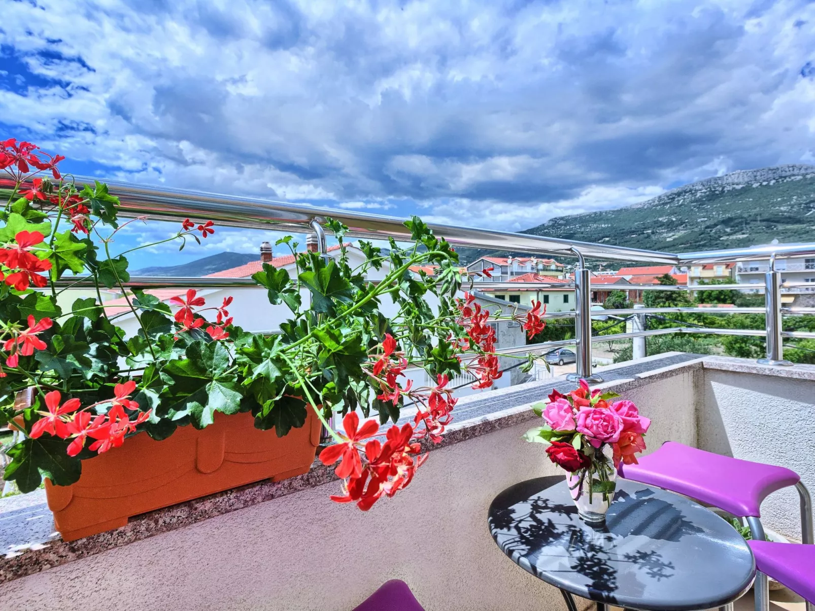 Sonnenuntergang "Wohnung K. Lukšić"-Buiten