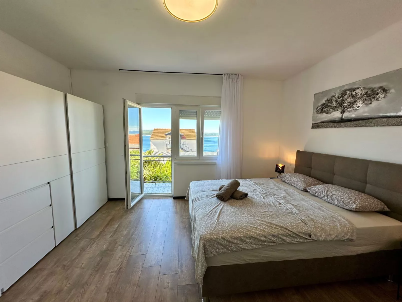Wohnung in Dramalj mit Garten, Terrasse und Grill - Binnen