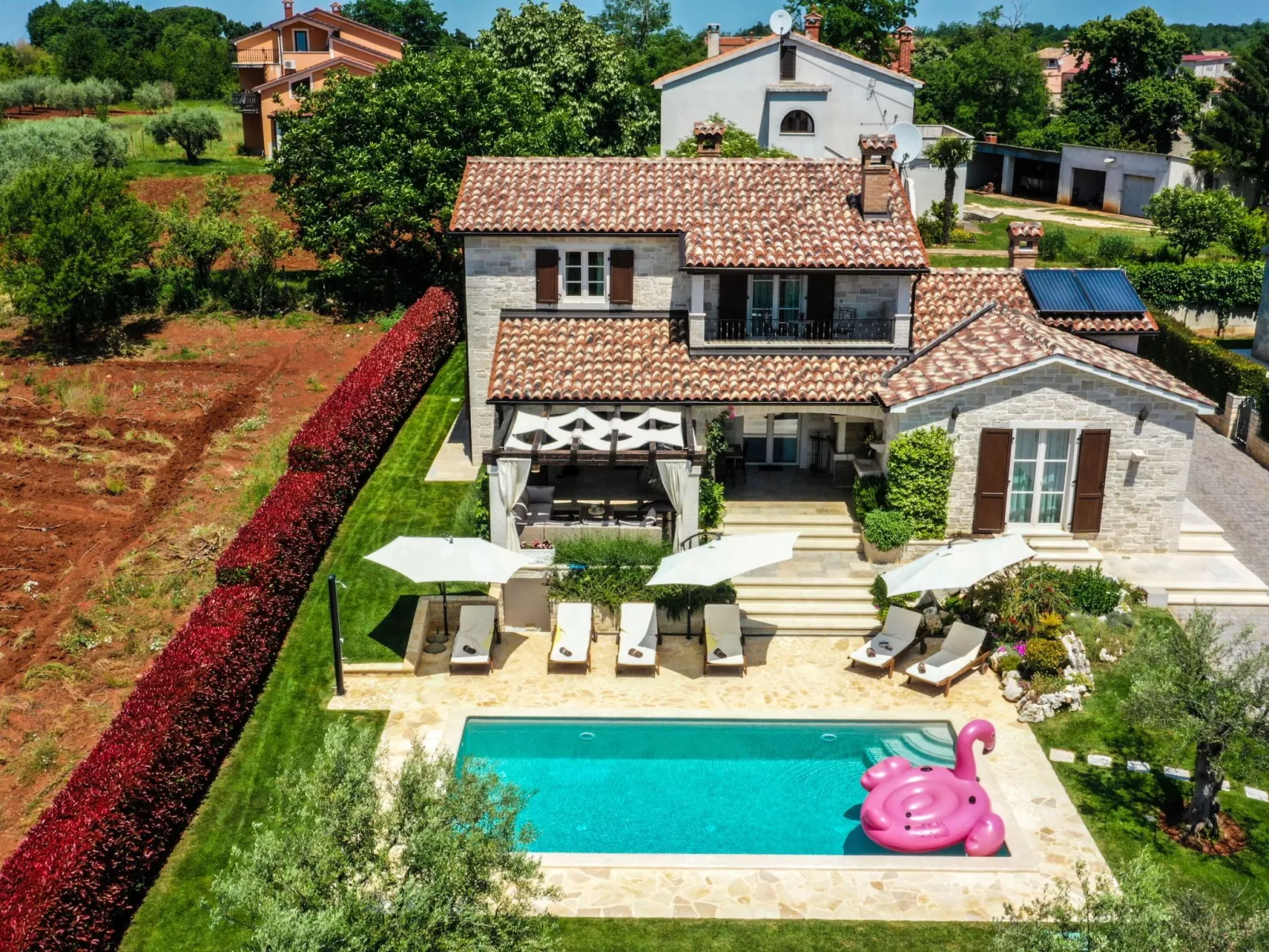 Villa Elizabet bei Porec mit Pool-Buiten