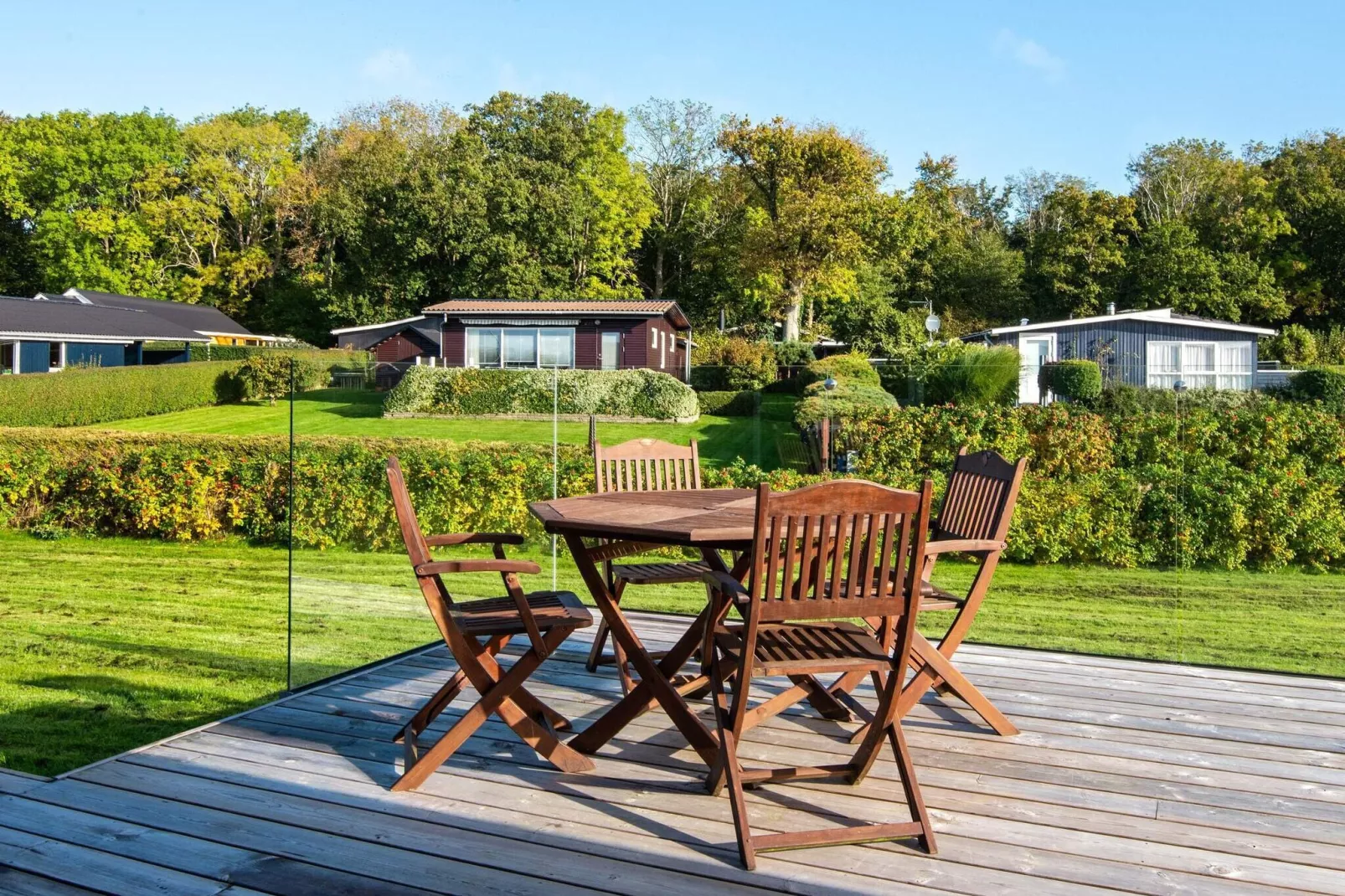 Modern vakantiehuis met sauna in Juelsminde-Uitzicht