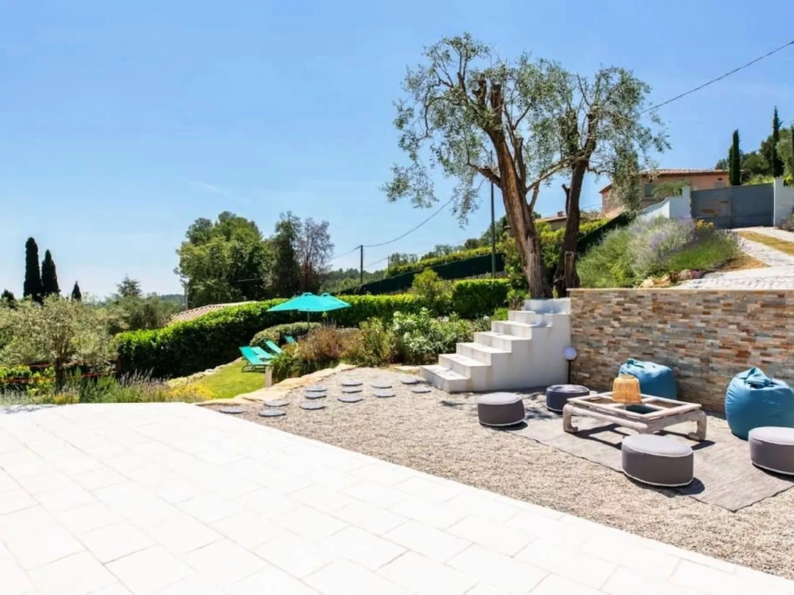 Côte d'Azur ganze Villa beheizter Pool Meerblick-Buiten