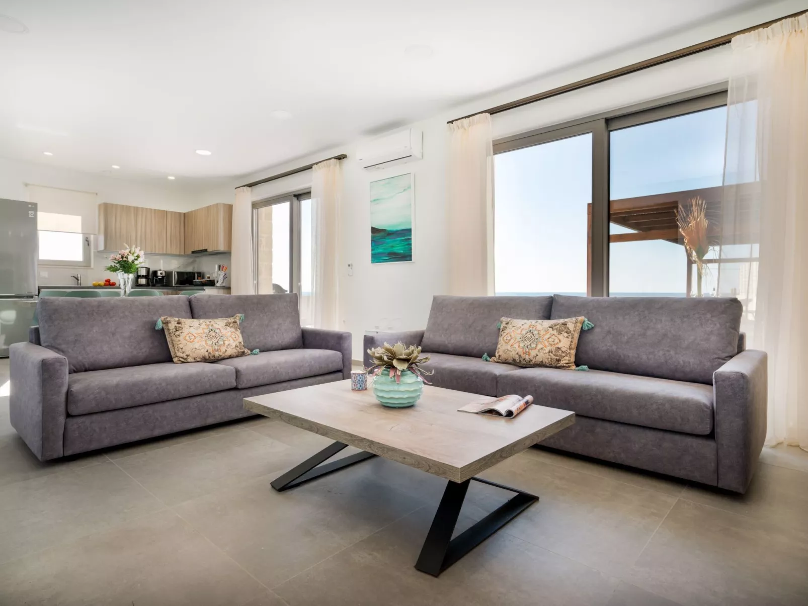 Villa am Strand in Rethymno mit privatem Pool-Binnen