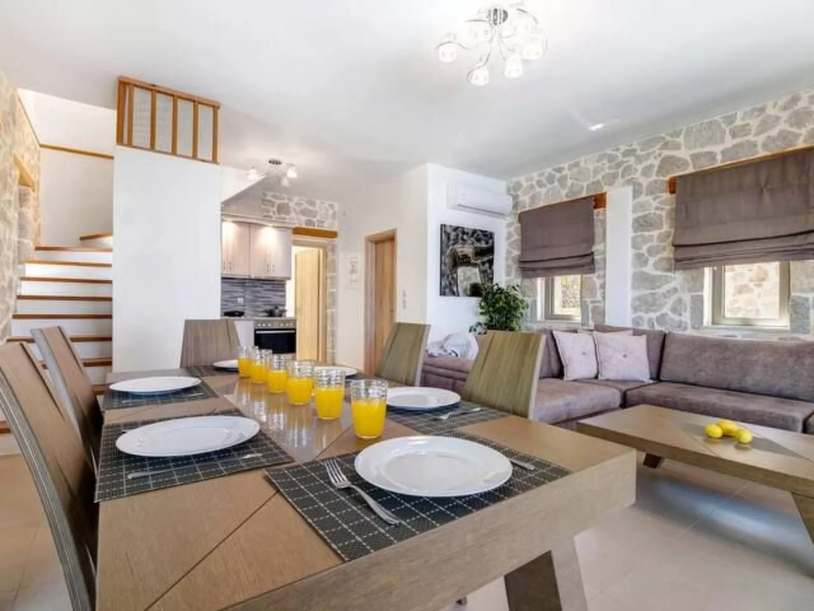 Luxuriöse Steinvilla Emily nahe dem Strand von Mylos-Binnen