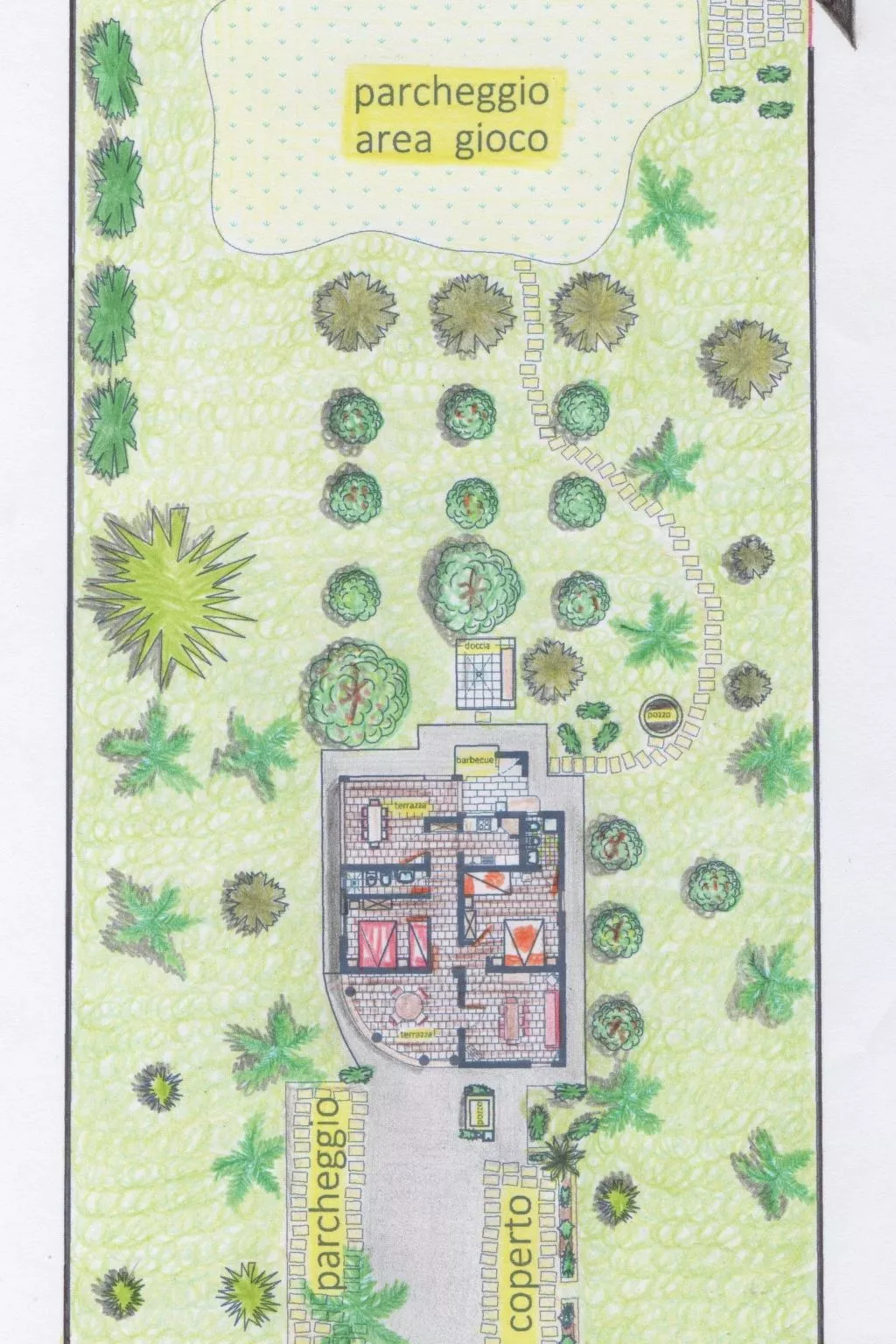 Kleine Villa mit geschlossenem Garten in Parabita-Image-tags.info