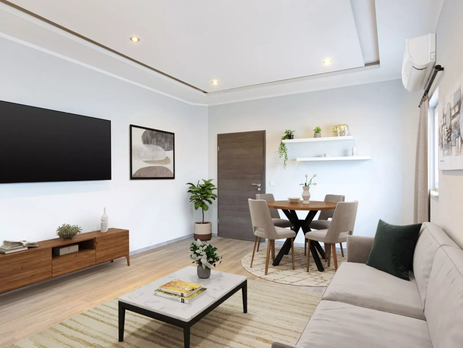 2-Schlafzimmer-Wohnung mit gemeinsamem Schwimmbad