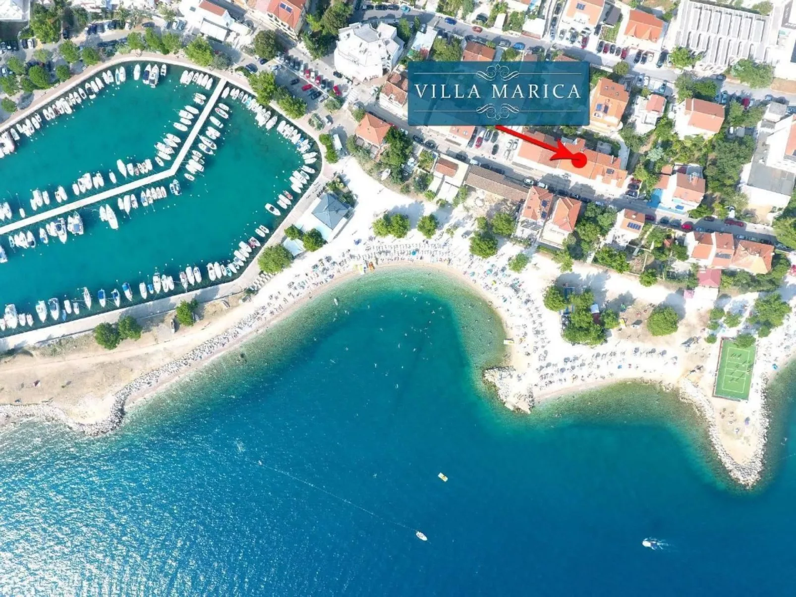 Appartement in Crikvenica mit Garten, Whirlpool