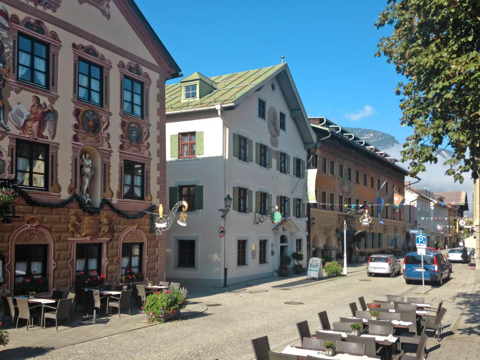 In Garmisch mit Terrasse-Omgeving