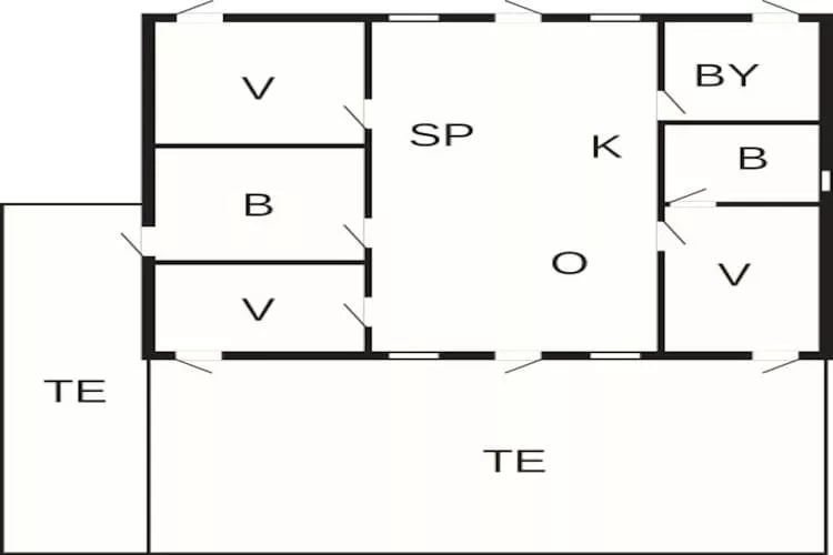 6 persoons vakantie huis in Slagelse - Plattegrond