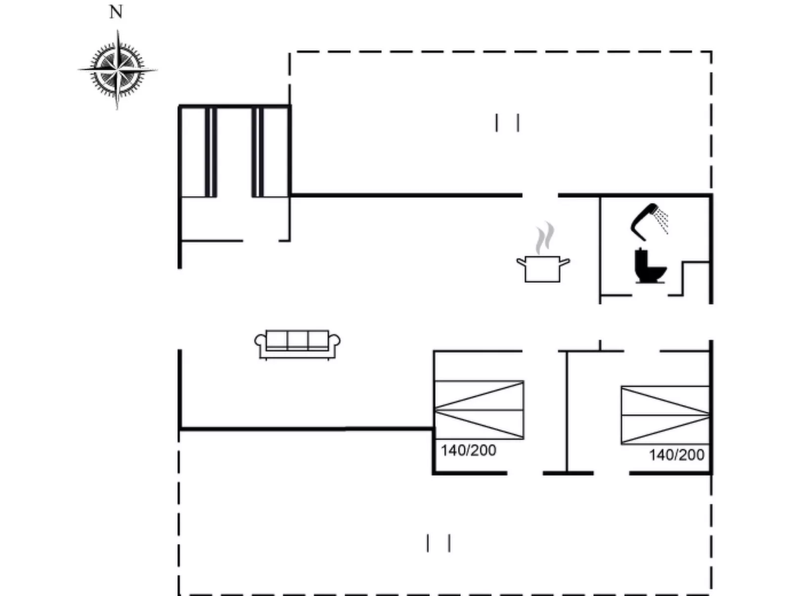 "Øllegård" - 250m from the sea