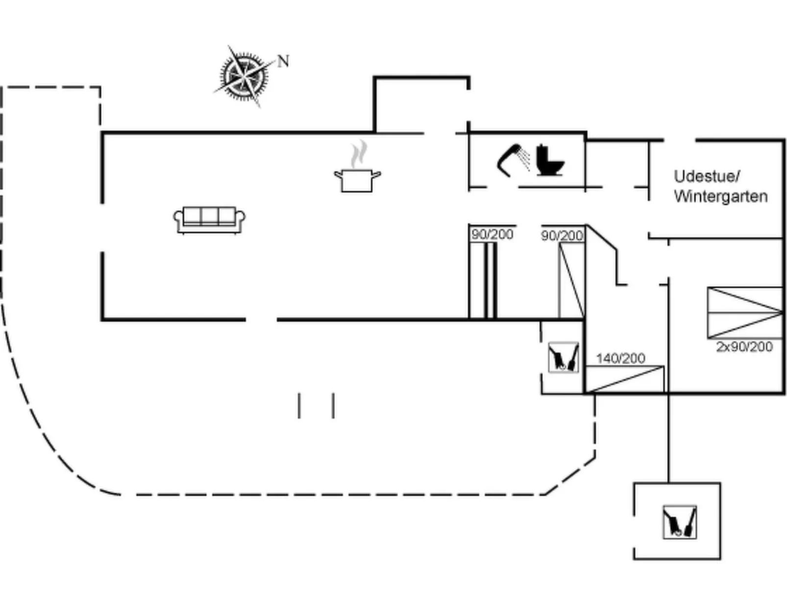 "Wiebke" - 200m from the sea