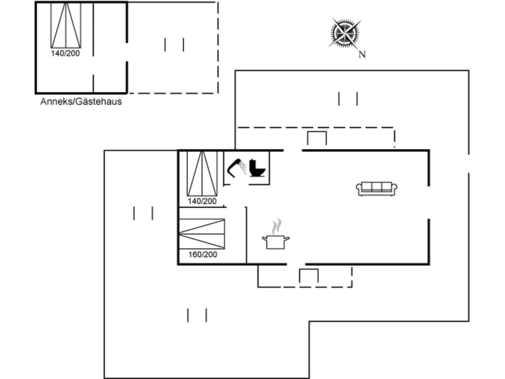 "Ulv" - 25m from the sea