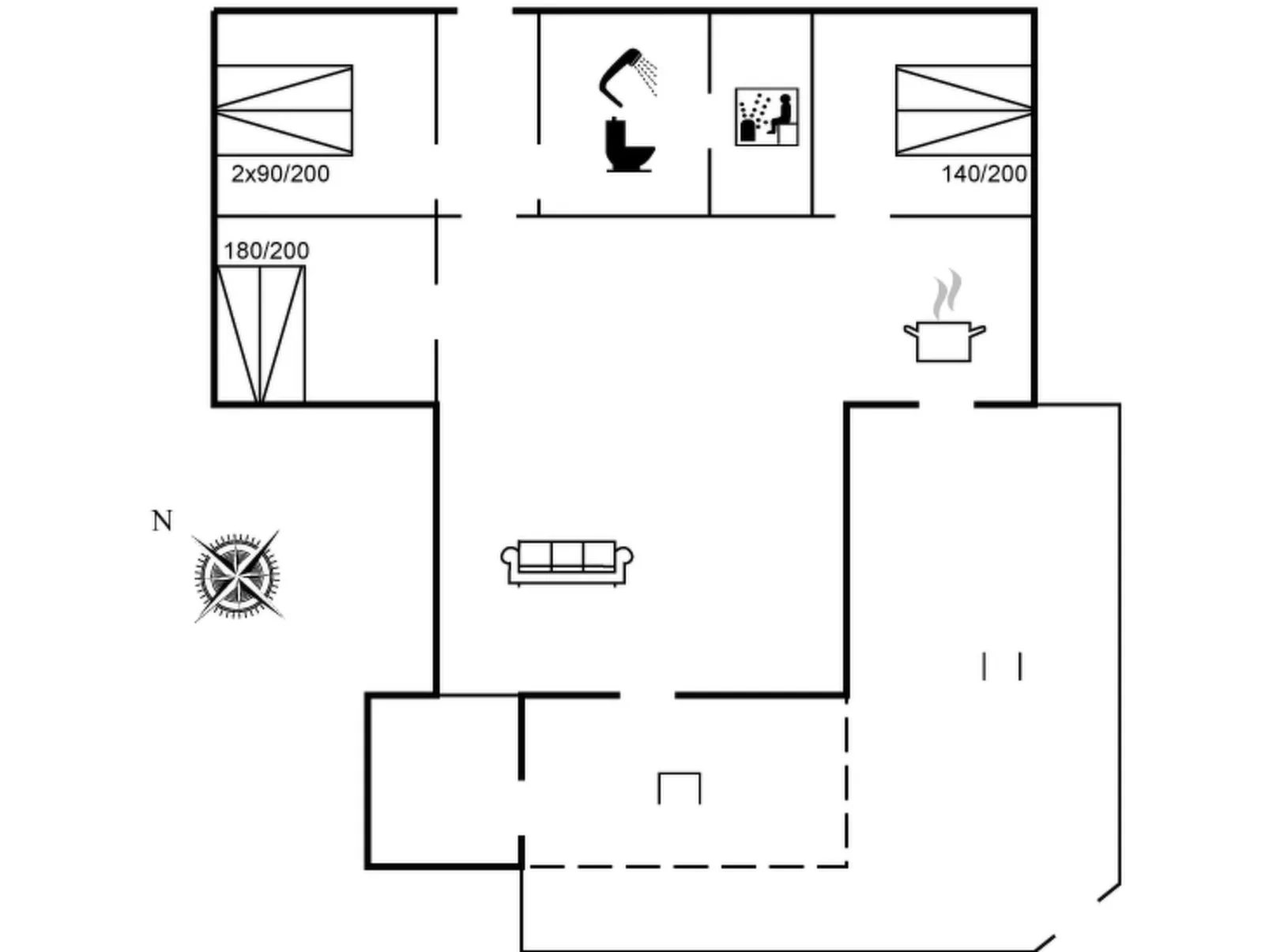 "Aletha" - 180m from the sea-Binnen