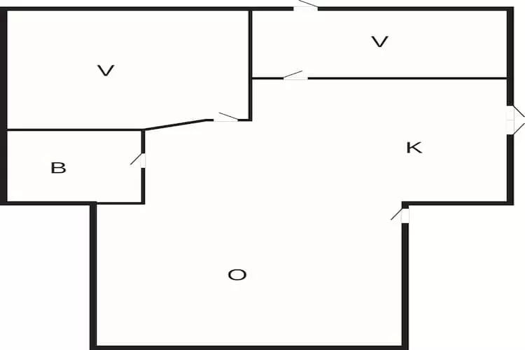 5-persoons vakantiehuis nabij Sæby Beach - Plattegrond