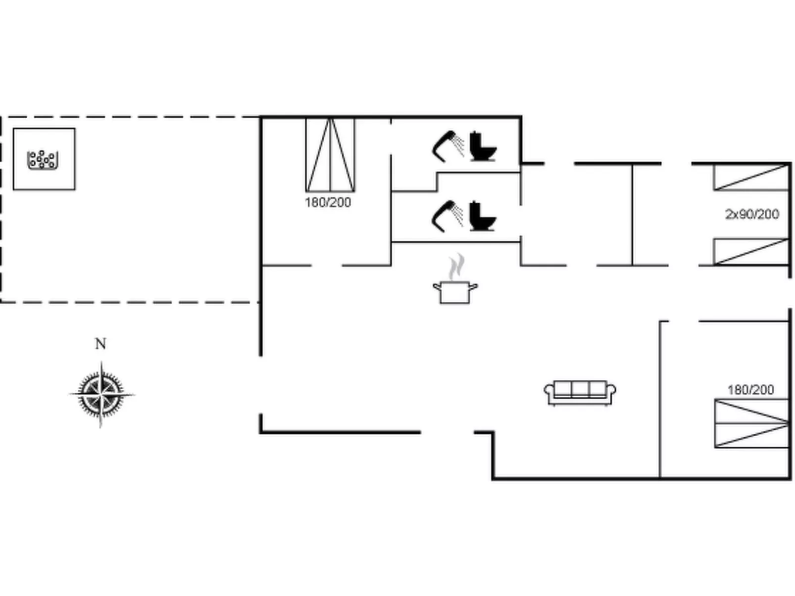 "Anemette" - 800m from the sea
