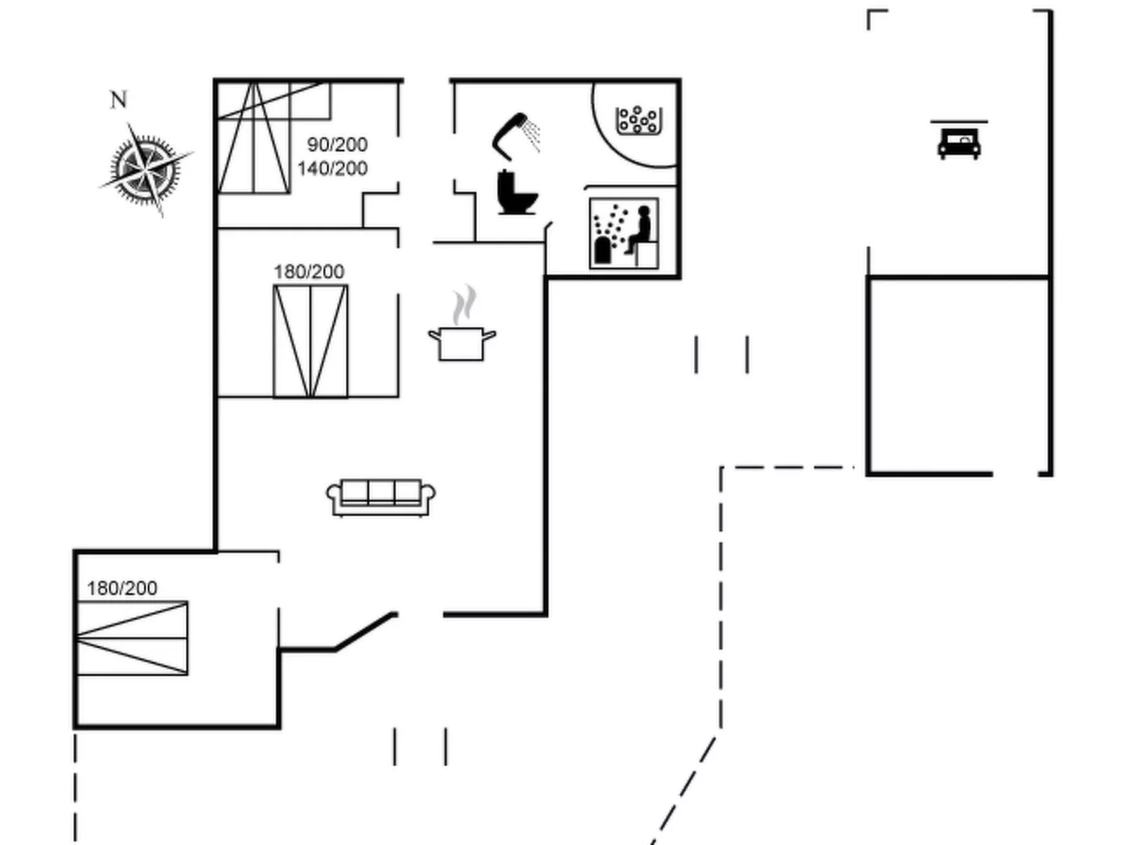 "Evald" - 400m from the sea