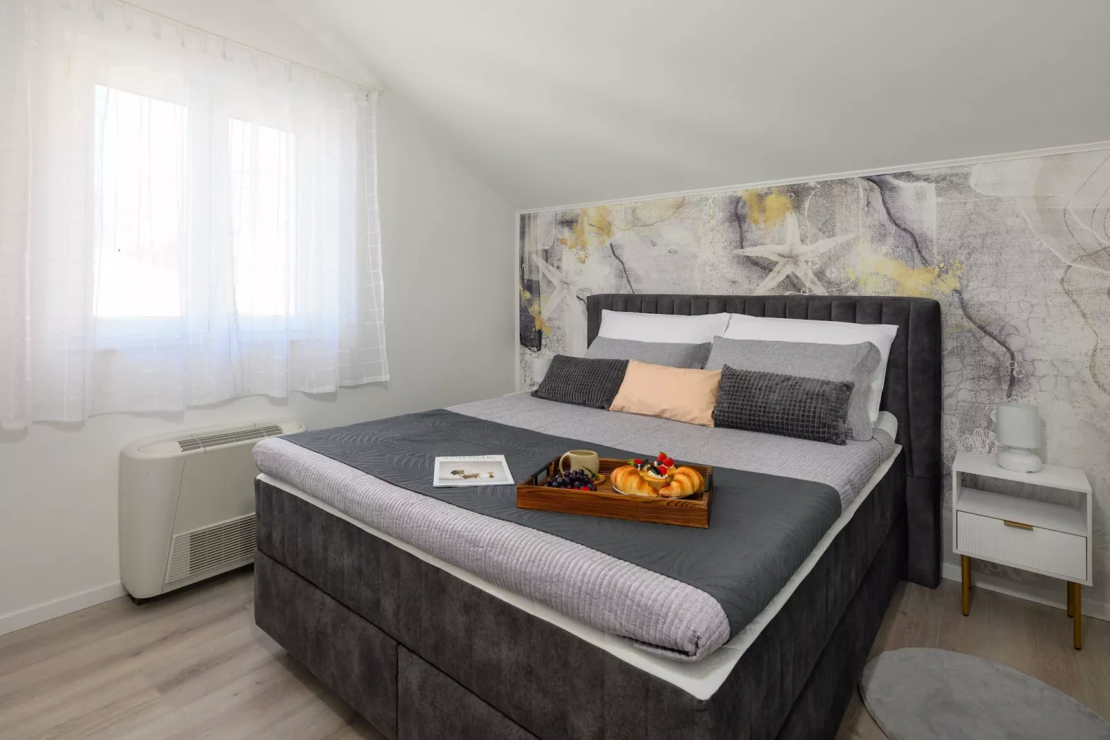 Villa Panorama Dubrovnik (A3) - Comfort One Bedroom Apartment with Balcony and sea View-Slaapkamer