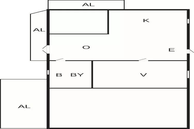 4 Personen vakantie huis in LUR - Plattegrond