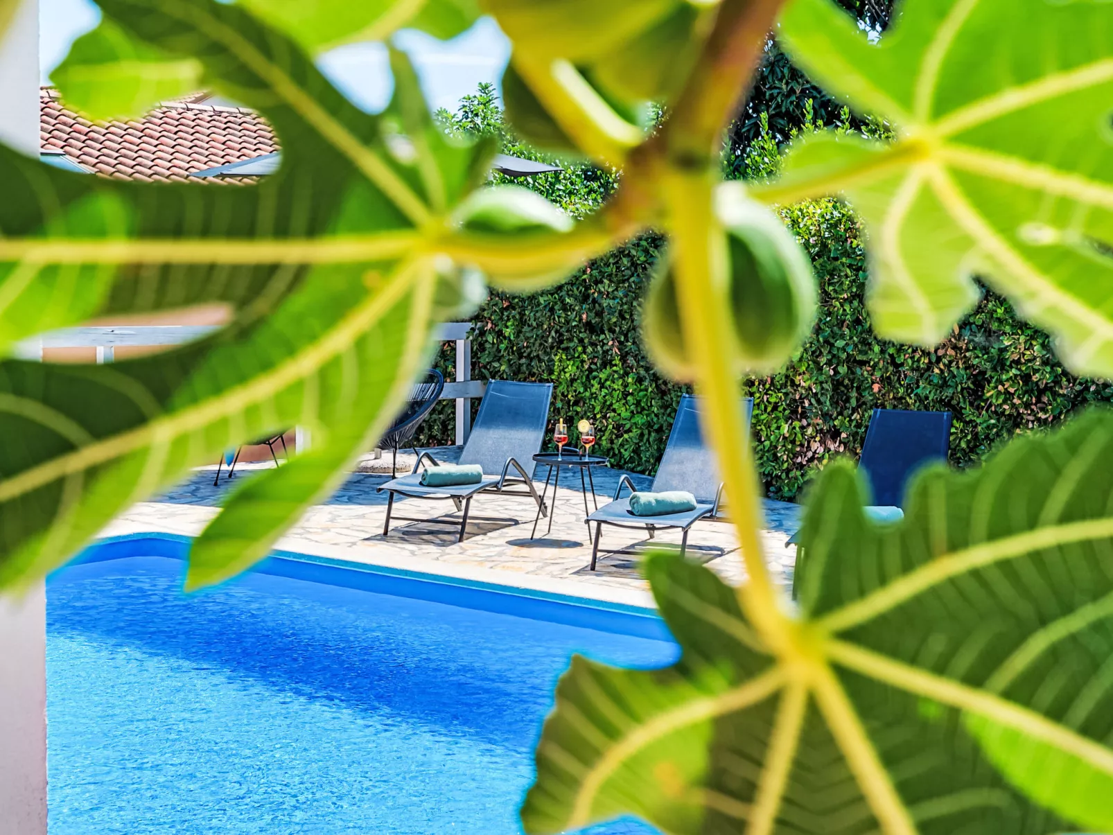 Villa mit Garten, Grill und Terrasse-Buiten