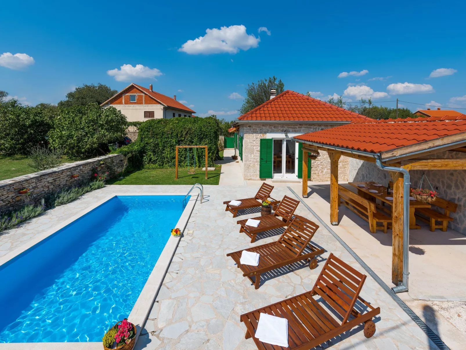 Mit pool Nationalpark Krka