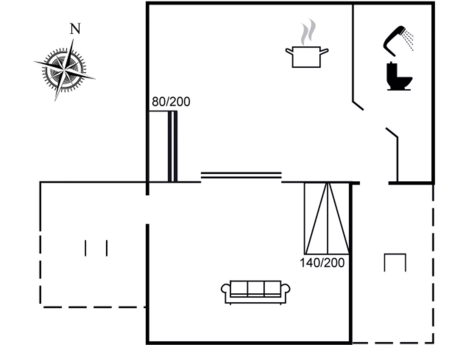 "Idolf" - 2km from the sea