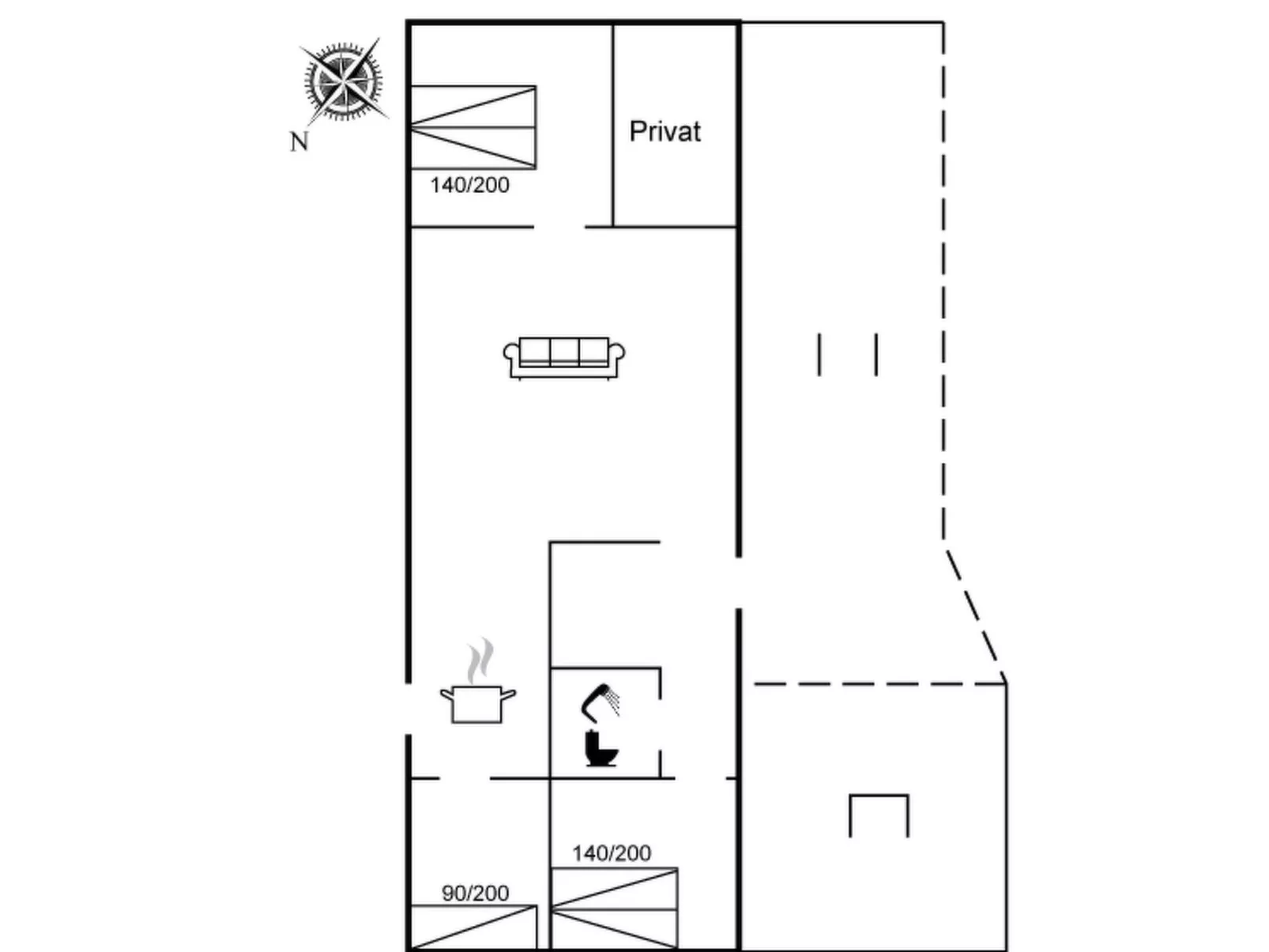 "Markvor" - 400m from the sea