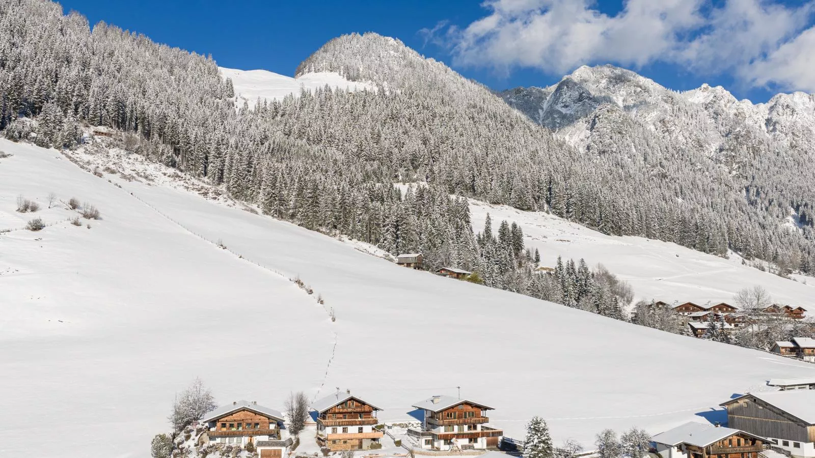 Tirola Hütte-Exterieur winter