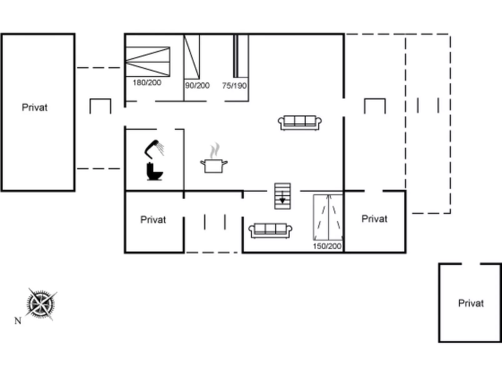 "Roald" - 320m from the sea