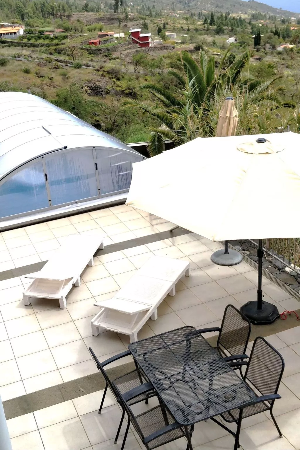 Nettes Ferienhaus in Tijarafe mit Privatem Pool und Panoramablick